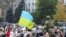 Local residents celebrate after Russia's retreat from Kherson, in central Kherson