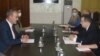 Ambasador SAD u Srbiji Entoni Godfri na sastanku sa ministrom spoljnih poslova Ivicom Dačićem (foto: Ministarstvo spoljnih poslova) 