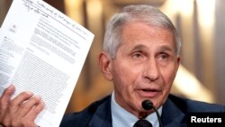 ARHIVA - Direktor Nacionalnog instituta za alergije i zarazne bolesti doktor Entoni Fauči svedoči u Kongresu (Foto: Reuters/Stefani Reynolds)