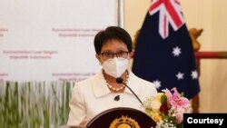 အင်ဒိုနီးရှား နိုင်ငံခြားရေးဝန်ကြီး Retno Marsudi 