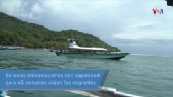 De Necoclí a Capurganá: Migrantes toman lancha para alcanzar selva del Darién 