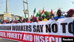 Wafanyakazi wanaogoma nchini Nigeria