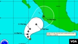 Jova tocará tierra en el noroccidente de México con vientos máximos sostenidos de unos 148 kilómetros por hora y ráfaga más fuertes.
