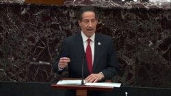 Demokratski kongresmen iz Merilenda Džejmi Raskin govori na početku suđenja bivšem predsedniku Donaldu Trampu (Foto: Senate via Rojters)