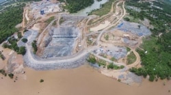 រូបឯកសារ៖ គ្រោងសាងសាងទំនប់វារីអគ្គិសនី​ដនសាហុង នៅប្រទេសឡាវ។