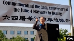 全美学自联理事陈闯创（美国之音萧雨拍摄）