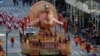The Tom Turkey float is seen during the 95th Macy's Thanksgiving Day Parade in Manhattan, New York City, U.S., November 25, 2021. REUTERS/Brendan McDermid