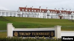 An exterior view of the hotel at the Trump Turnberry golf resort in Turnberry, Scotland, Britain, June 13, 2016. 