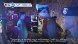 VOA60 World - Thai bus crash kills at least 18, injures 31