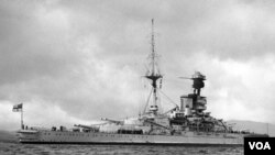 Claude Stanley Choules viajaba en este barco de guerra en 1918 desde donde observó el rendimiento de las tropas alemanas.