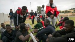 African migrants near Algeciras, Spain on August 1, 2018. Spain has overtaken Italy as the preferred destination for migrant arrivals in Europe this year.