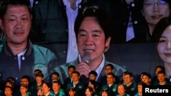 台灣副總統賴清德2023年7月16日在一場活動中發言。（路透社）