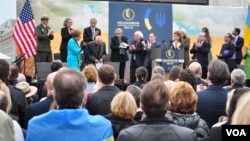 Відкриття пам'ятника Голодомору у Вашингтоні, 7 листопада 2015 р.