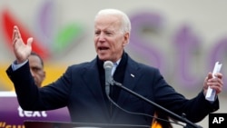 El político demócrata Joe Biden, de 76 años, anunció su candidatura presidencial 2020 el jueves 25 de abril de 2019, en un video publicado en su cuenta de Twitter.