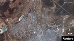 Satelitska snimka grada Bahmut, 6. marta 2023. (Foto: Reuters/Maxar Technology)