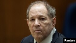 FILE - Former film producer Harvey Weinstein appears in court at the Clara Shortridge Foltz Criminal Justice Center in Los Angeles, California, Oct. 4, 2022. 