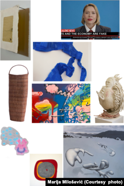 Radovi Dajane Perić Daglas, Igora Simića, Gabriela Glida, Ivane Milev, Nikole Kolje Božovića, Arpad Pulai, Nikola Velickog, Zdravka Joksimovića i Jovanke Mladenović deo su izložbe #SerbiaInRealLife