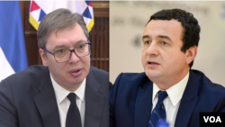 Predsednik Srbije Aleksandar Vučić i aktuelni premijer Kosova Aljbin Kurti