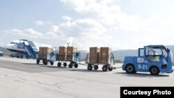 Respiratori nakon dostavljanja u Sarajevo. Izvor: Vlada Federacije