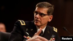 ژنرال جوزف وتل رئیس فرماندهی مرکزی آمریکا در جلسه کمیته نیروهای مسلح سنا - اسفند ۱۳۹۵ 