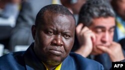 Le Patron du football centrafricain Patrice-Edouard Ngaissona, participe à la 40eme Assemblée générale de la CAF à Casablanca, au Moroc, le 2 février, 2018. 