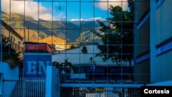 Entrada de la sede de El Nacional en Caracas, en 2020. Foto: Cortesía - Kenny Linares.