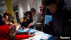 Feria de entrenamiento y empleos en Coney Island, Nueva York.