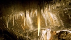 Stalactites in the caves at Glenwood Caverns in Colorado