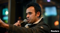 Kandidati dhe sipërmarrësi Vivek Ramaswamy, Ajova, 9 janar, 2024.