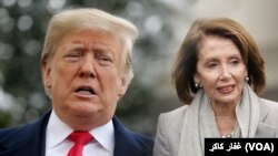 دونالدترمپ رئیس جمهور و ننسی پلوسی، رئیس مجلس نمایندگان امریکا