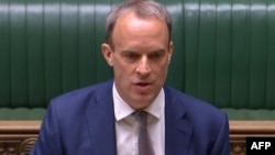 英國外交大臣多米尼克拉布。