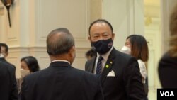 Australian Ambassador to Cambodia Kang Pablo attends the celebration of the 30th Anniversary of the Signing of the Paris Peace Agreement, with the presence of diplomatic corps and UN representative, in Phnom Penh, on October 23, 2021. (Khan Sokummono/VOA Khmer)