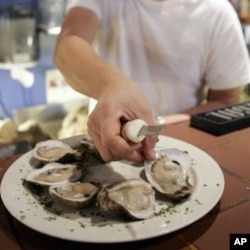Ustritsalar Luiziana restoranlarida taklif etiladigan asosiy taomlardan edi