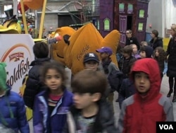 Pepperidge Farm, a food company, has a new float in the form of a pop-up book, featuring its "Goldfish" crackers brand, that will take part in Macy's Thanksgiving parade.