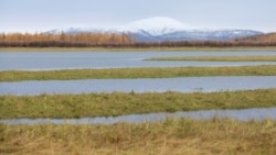 A view of the mountains from the Pleistocene Park nature reserve, outside the town of Chersky, Sakha (Yakutia) Republic, Russia, September 13, 2021. (REUTERS/Maxim Shemetov)