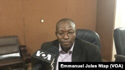 Jean-Claude Fogno, secrétaire exécutif de l’ONG Mandela Center à Yaoundé, le 2 août 2019. (VOA/Emmanuel Jules Ntap)