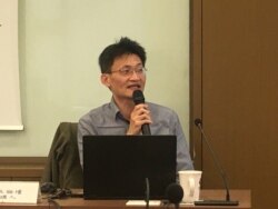 台灣中研院社會所研究員林宗弘（美國之音 陳筠拍攝）