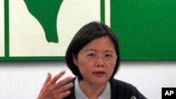 台湾民进党主席蔡英文(资料照片)