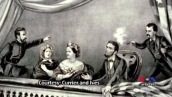 គំនូរ​មួយ​ផ្ទាំង​បង្ហាញ​ពី​ព្រឹត្តិការណ៍​ក្រោយ​ការធ្វើ​ឃាត​លោក​ប្រធានាធិបតី Lincoln