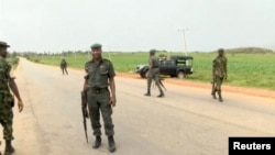 Vyombo vya usalama vikilinda mitaa ya eneo la Plateau, Nigeria, Juni 25, 2018. 