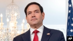 El secretario de Estado Marco Rubio en el Departamento de Estado, el lunes 10 de febrero de 2025, en Washington. (Foto AP/Mark Schiefelbein)