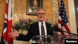 2025年2月26日，英國首相施紀賢抵達美國華盛頓特區後在英國大使官邸舉行的歡迎酒會上致詞。