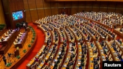 Quang cảnh một kỳ họp của Quốc hội Việt Nam tại Hà Nội.