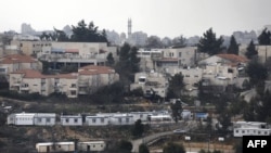 Makazi ya walowezi wa kiyahudi ya Beit El karibu na mji wa Ramallah ukingo wa Magharibi.