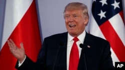 Президент США Дональд Трамп у Польщі 6 липня 2017