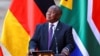 Le président sud-africain Cyril Ramaphosa à Pretoria, le 24 mai 2022.