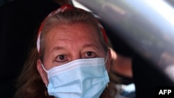 Rosibel Emerita Arriaza, madre de la salvadoreña Victoria Esperanza Salazar Arriaza, quien murió el 27 de marzo de 2021 luego de ser sometida por la policía en el balneario mexicano de Tulum, en el Caribe mexicano.