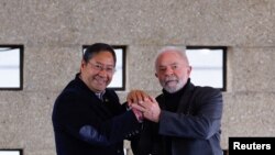 El expresidente brasileño y actual candidato presidencial Luiz Inacio Lula da Silva durante una reunión en Sao Paulo, Brasil, con el presidente de Bolivia, Luis Arce, el 5 de septiembre de 2022. 