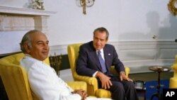 ذوالفقار علی بھٹو اوول آفس میں صدر رچرڈ نکسن کے ساتھ