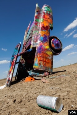 The Cadillac Ranch in Amarillo, Texas
